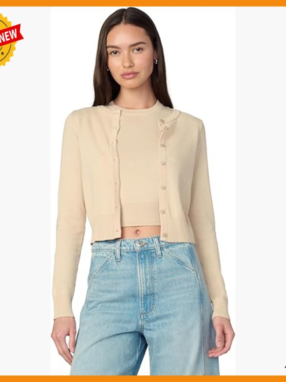 Soft Cotton Cardigan, Slightly Shrunken Fit, Versatile Layering Piece